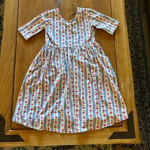 Hanna Andersson Kids Dress - Pink and Blue Stripes